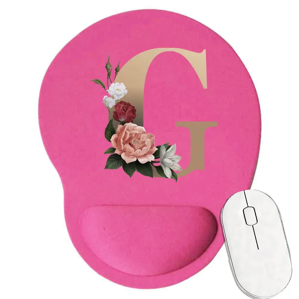 Color: Dark Brown - Mouse Pad Gaming MousePad Premium Mousepad Speed and Control Desk Pad Pink Mouse Mat High-Grade Desk Mat Gold Letter Series