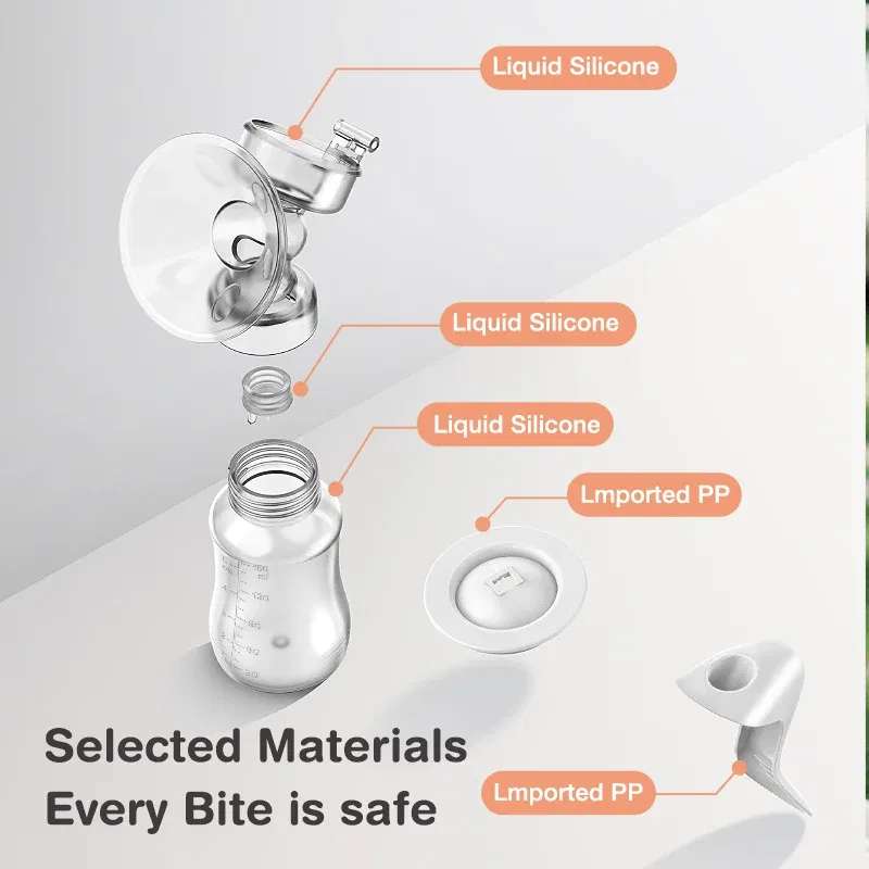 Color: WHITE - MAMIJOY  Breast Pump Baby Nipple Manual Suction Milk Pump Feeding Breasts Pumps Milk Bottle Sucking Postpartum Supplies BPA Free