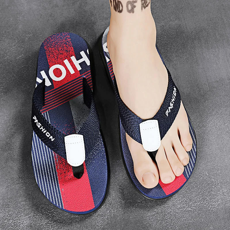 Color: Yellow, Shoe Size: 44 - Summer Men's Flip-flops Massage Granule Men Slippers Comfortable Beach Sandals Men Casual Shoes House Flip Flops Bathroom Shoes