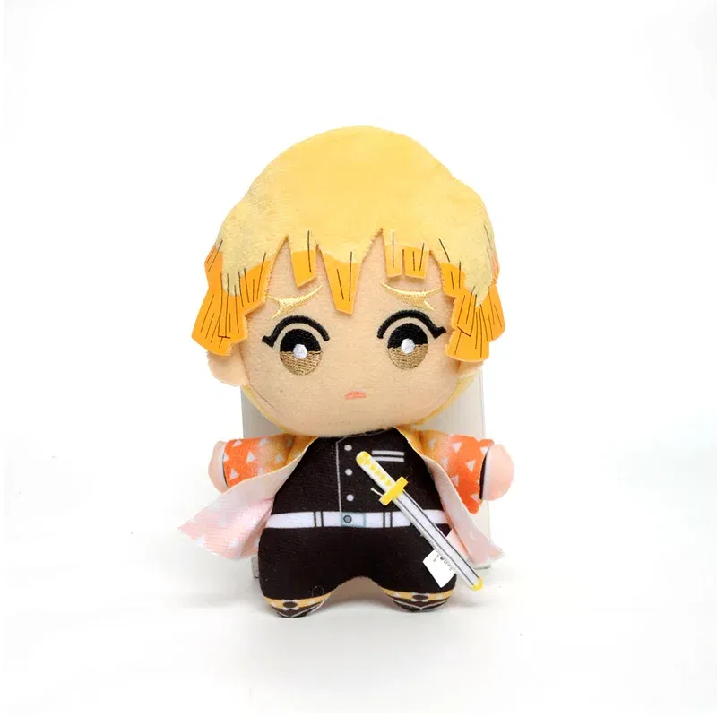 Color: DeepPink, Height: 11cm-30cm - 15cm Japan Anime Demon Slayer Akaza Rui Iguro Obanai Tanjirou Kamado Nezuko Agatsuma Zenitsu Plush Toys Doll Peluche Gift