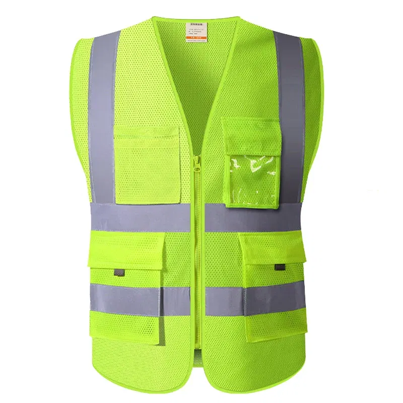 Color: Black, Size: XL - SFVEST MENS WOMEN HI VIS VIZ EXECUTIVE VEST WAISTCOAT TWO INCHES WIDTH REFLECTIVE SAFETY LARGE POCKETS  FREE DELIVERY