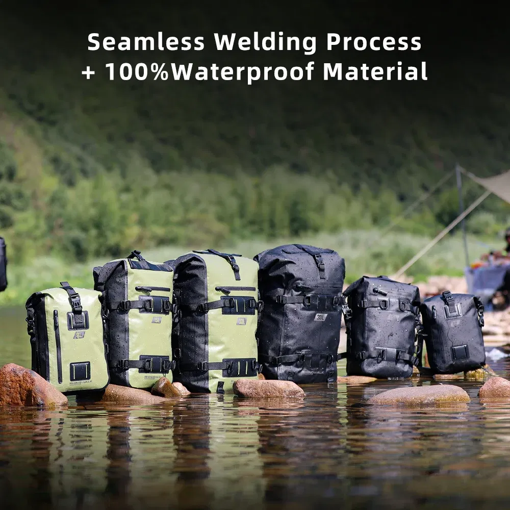 Color: Burgundy, Ships From: CHINA - Rhinowalk Motorcycle Box Top Pannier Bag 8L-30L Waterproof Luggage Motor Side Case Top Saddle Rear Seat Bag Storage Trunk 1PC