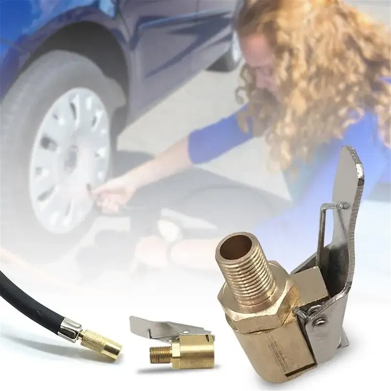 Accessories Hose Repair Vehicle Tire Air Chuck Heavy Duty Screw On Tire Air Chuck Tire Inflator Gauge Compressor Barb Connector