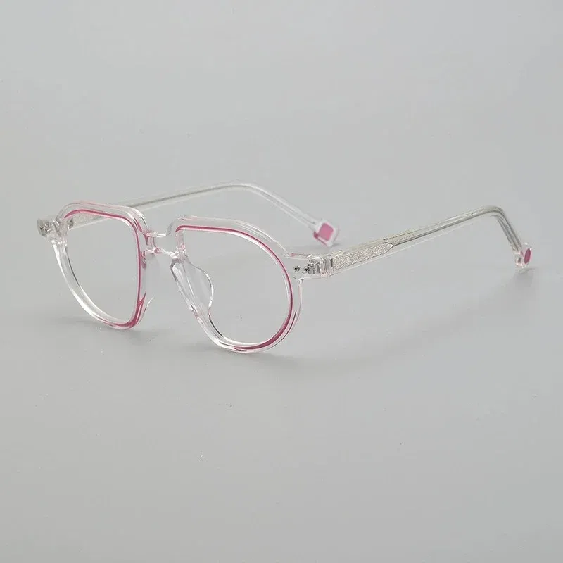 Belight Optical Vintage Square Shape Handmade Colorful Combine Acetate Retro Eyeglasses Frame Prescription Lens G2313