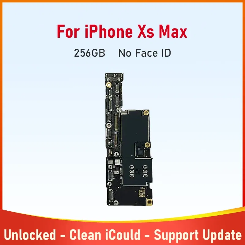 Color: Sky Blue, Ships From: CHINA - Top Tested Motherboard for iPhone X XR XS Max 64g 128g 256g Unlocked Mainboard With Face ID Cleaned Logic Board