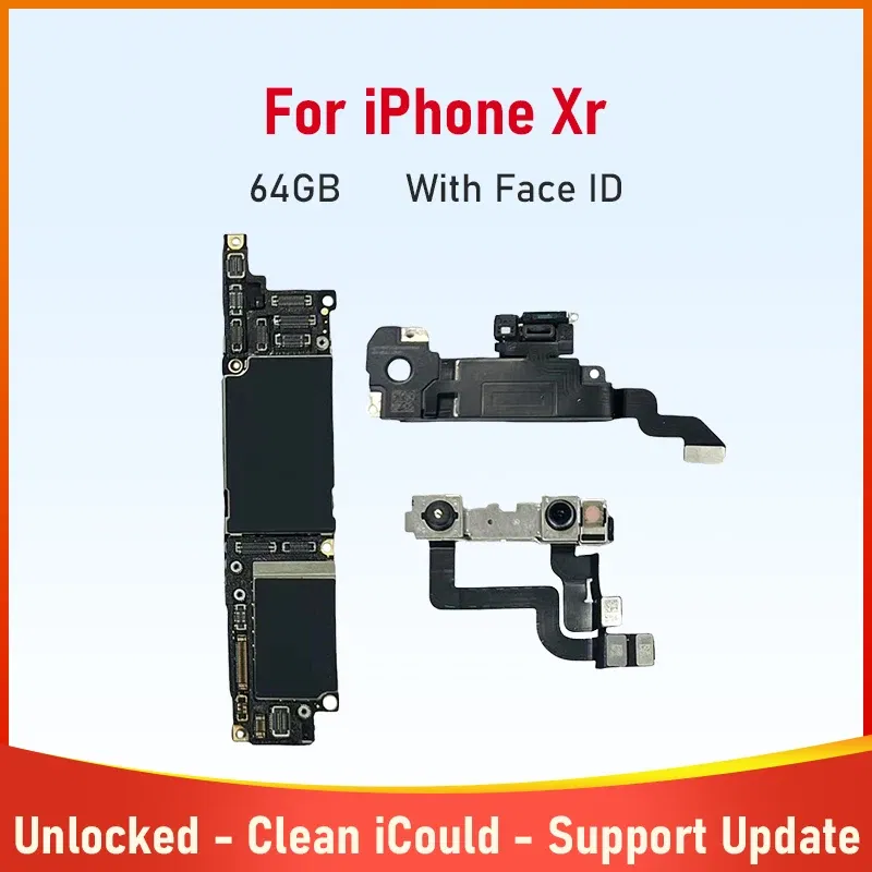 Color: Sky Blue, Ships From: CHINA - Top Tested Motherboard for iPhone X XR XS Max 64g 128g 256g Unlocked Mainboard With Face ID Cleaned Logic Board