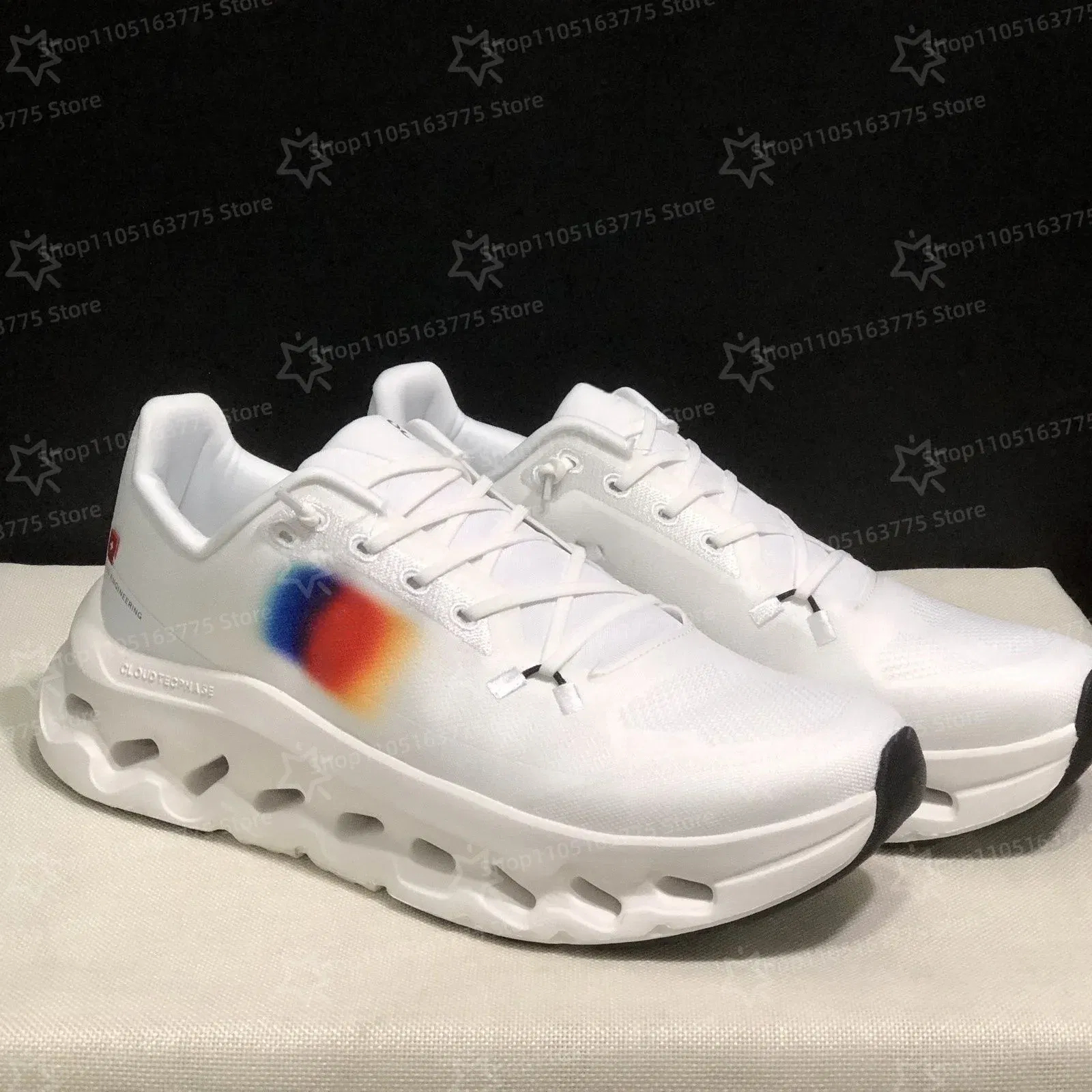 Color: Ivory, Shoe Size: 44 - 2025 New casual shoes for men and women Cloudtilt couples lightweight and comfortable running shoes sports shoes size 36-45
