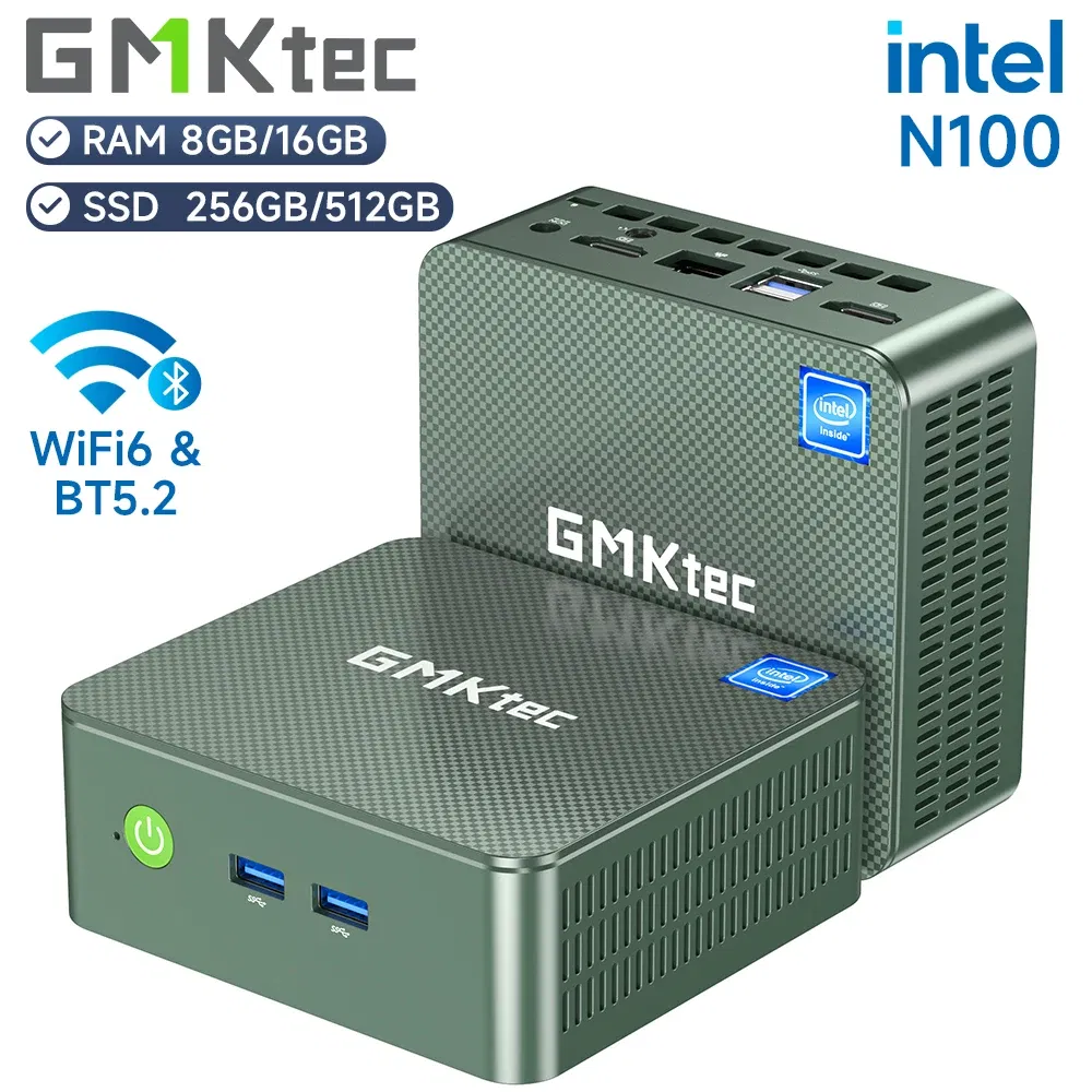 Color: WHITE, Ships From: CHINA - New GMKtec G3 Mini PC Intel Alder Lake N100 Windows 11 Pro Mini PC 8/16GB DDR4 256/512GB PCIe M.2 SSD WiFi 6 BT5.2 Desktop