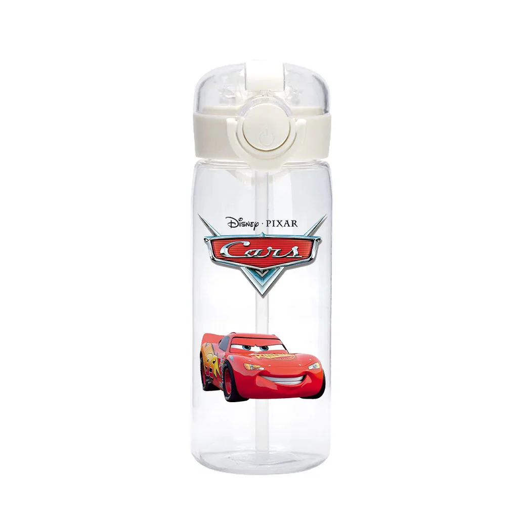 Color: GRAY - 400ml Disney Cars Animation Movie Children Cartoon Portable Outdoor Camping Sports Fitness Water Cup Lightning McQueen Sally