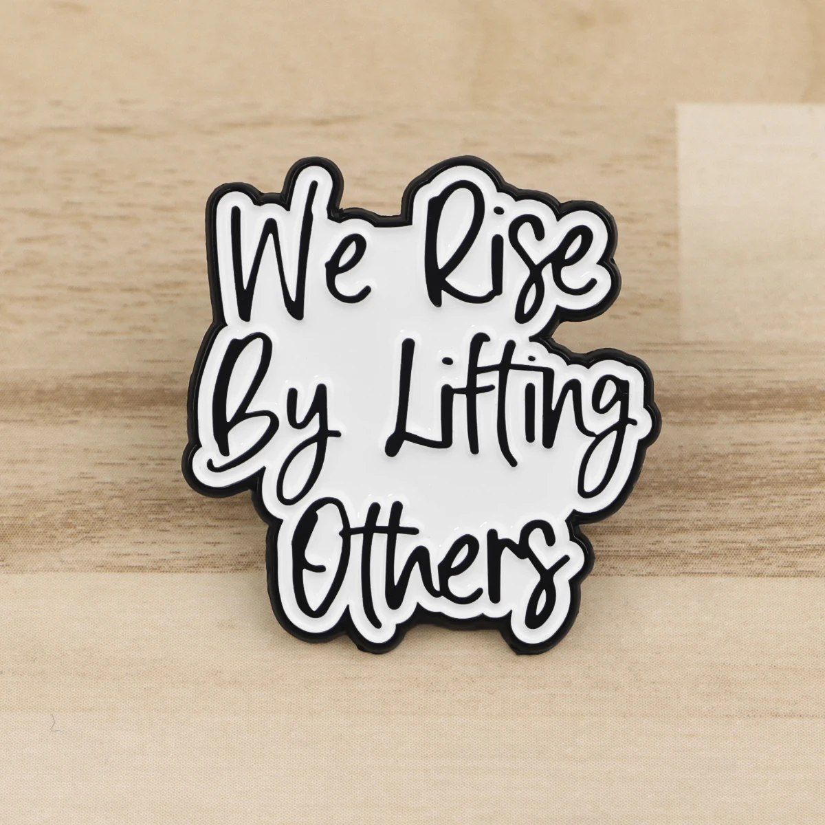 Metal color: silver, Color: WHITE, Main Stone Color: WHITE - Rose Enamel Pin Lapel Pins Badges on Backpack Women Funny Quotation Brooch Clothes Jewelry Fashion Accessories Gift