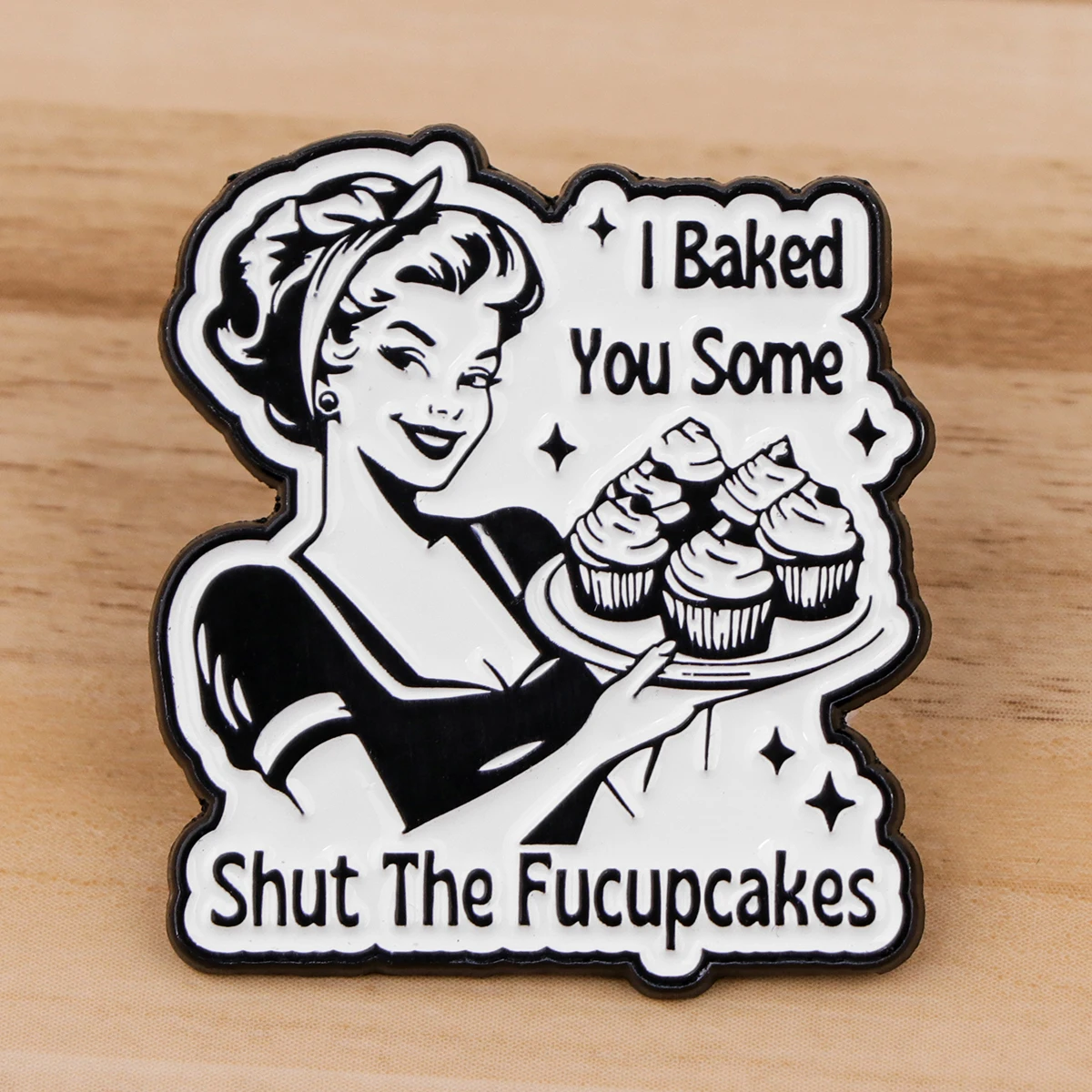 Metal color: silver, Color: WHITE, Main Stone Color: WHITE - Rose Enamel Pin Lapel Pins Badges on Backpack Women Funny Quotation Brooch Clothes Jewelry Fashion Accessories Gift