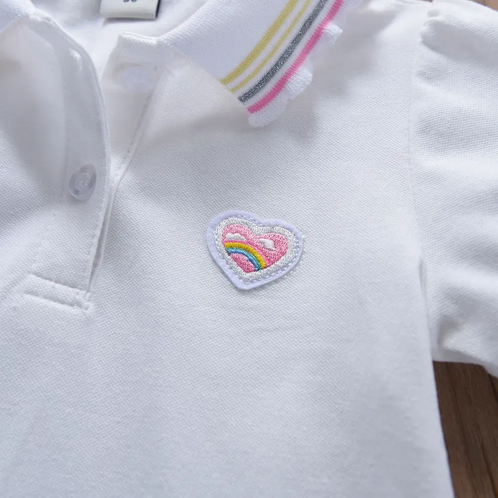 Color: Beige, Kid Size: 2T - Toddler Girls' Dress Ages 2-6 Yellow Collared Summer Cotton Clothes for Children Cute Casual Outfit