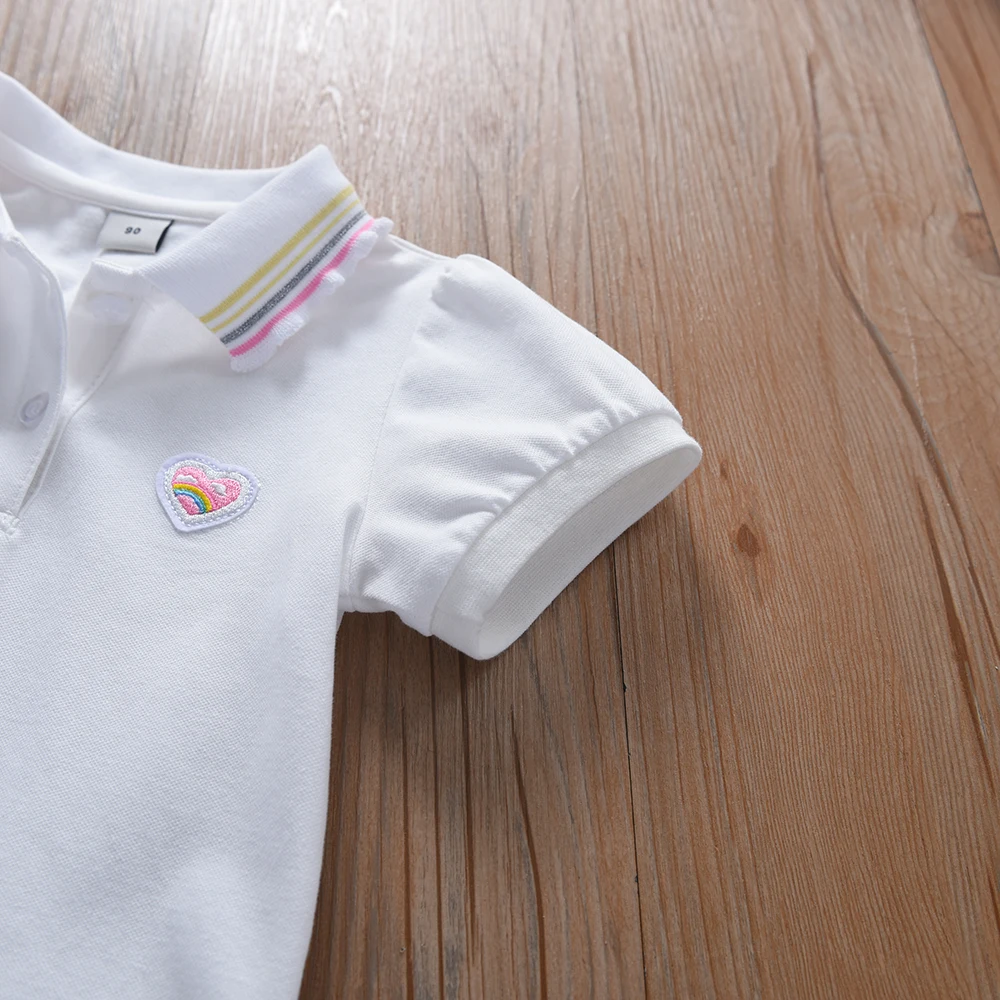 Color: Beige, Kid Size: 2T - Toddler Girls' Dress Ages 2-6 Yellow Collared Summer Cotton Clothes for Children Cute Casual Outfit