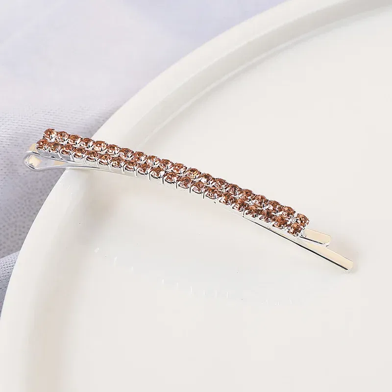 Color: light yellow, Ships From: CHINA - 2020 New Elegant Rhinestone Hairpins Women Girls Hair Clips Pin Accessories Hair Ornaments Hairclip Hairgrip Barrettes Headdress