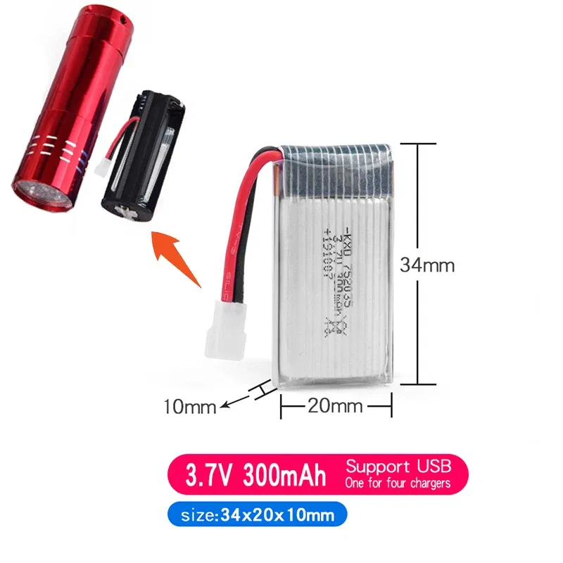 Color: PURPLE - Suitable For Remote Control Aircraft 3.7V 500mAh 300mAh 250mAh 160mAh RC Aircraft Rechargeable Liion Battery