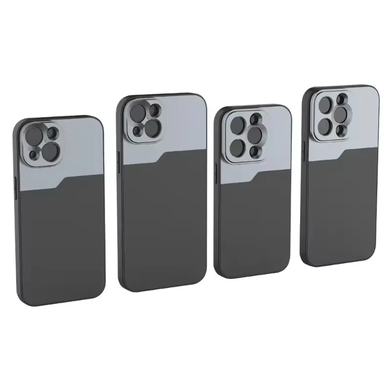 Color: Transparent - 17MM Thread Phone Case for iPhone 14 15 16 Plus Pro Max Anamorphic Macro Wide Angle 17MM Lens Mount Phone Case for Ulanzi Kaise