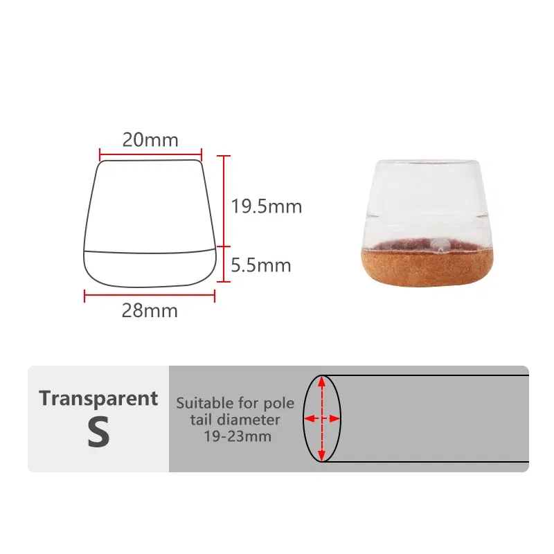 Color: Brown - LETOYO felt fishing rods cap Bottom Protector Handle Protective Case Silicone Rod Plug Tail Fishing Tackle fishing equipment