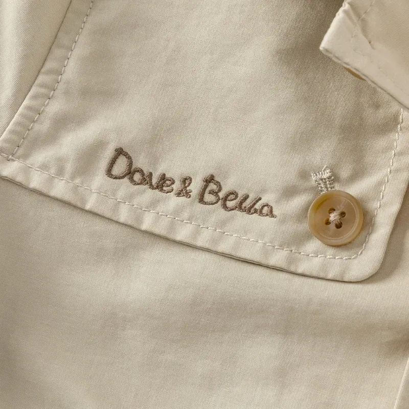 Color: Brown, Kid Size: 7T - Dave Bella Children's Coat Kids Jacket Autumn Fashion Casual Baby's Trench Boys Windbreaker Cute Party Outdoor DB3242020