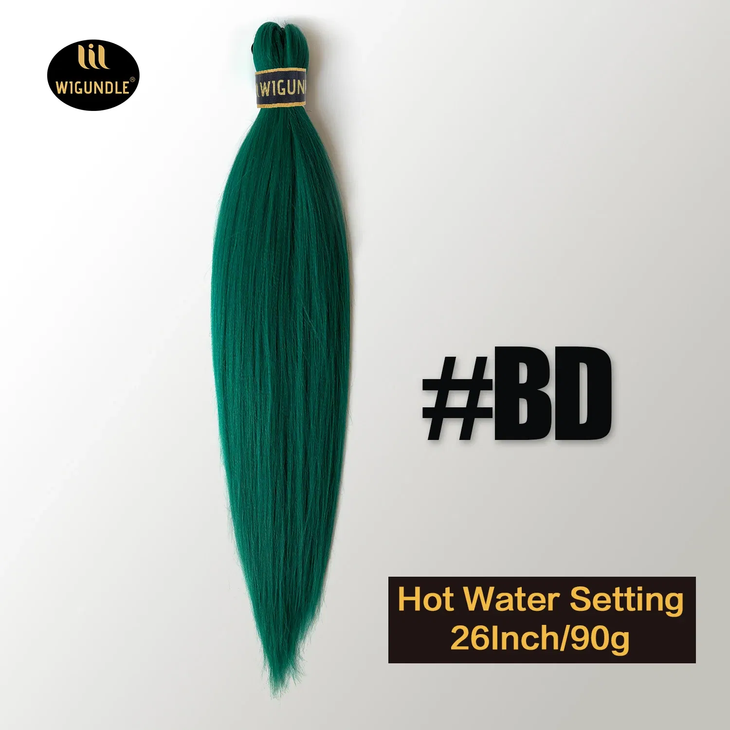 Color: P1B/613, Stretched Length: 26inches, Bulk Buy: 3Pcs/Lot - Kanekalon 26inch Hot Water Set Pre Stretched Jumbo Braiding Hair Box Twist Braids Synthetic Hair Extensions For Women Soft Yaki