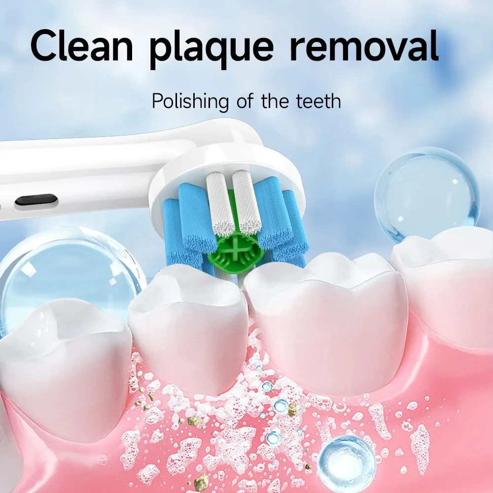 Color: MULTI - Compatible with Oral B electric toothbrush head p2/4000/3757/d12/3766 Braun replacement head universal