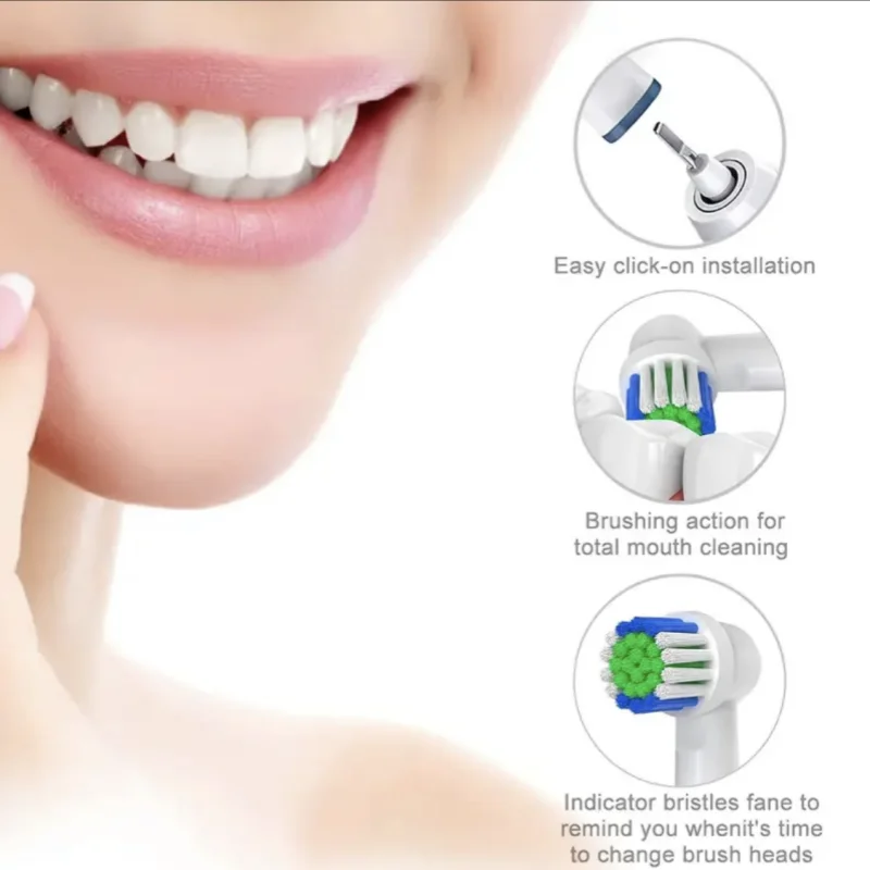 Color: MULTI - Compatible with Oral B electric toothbrush head p2/4000/3757/d12/3766 Braun replacement head universal