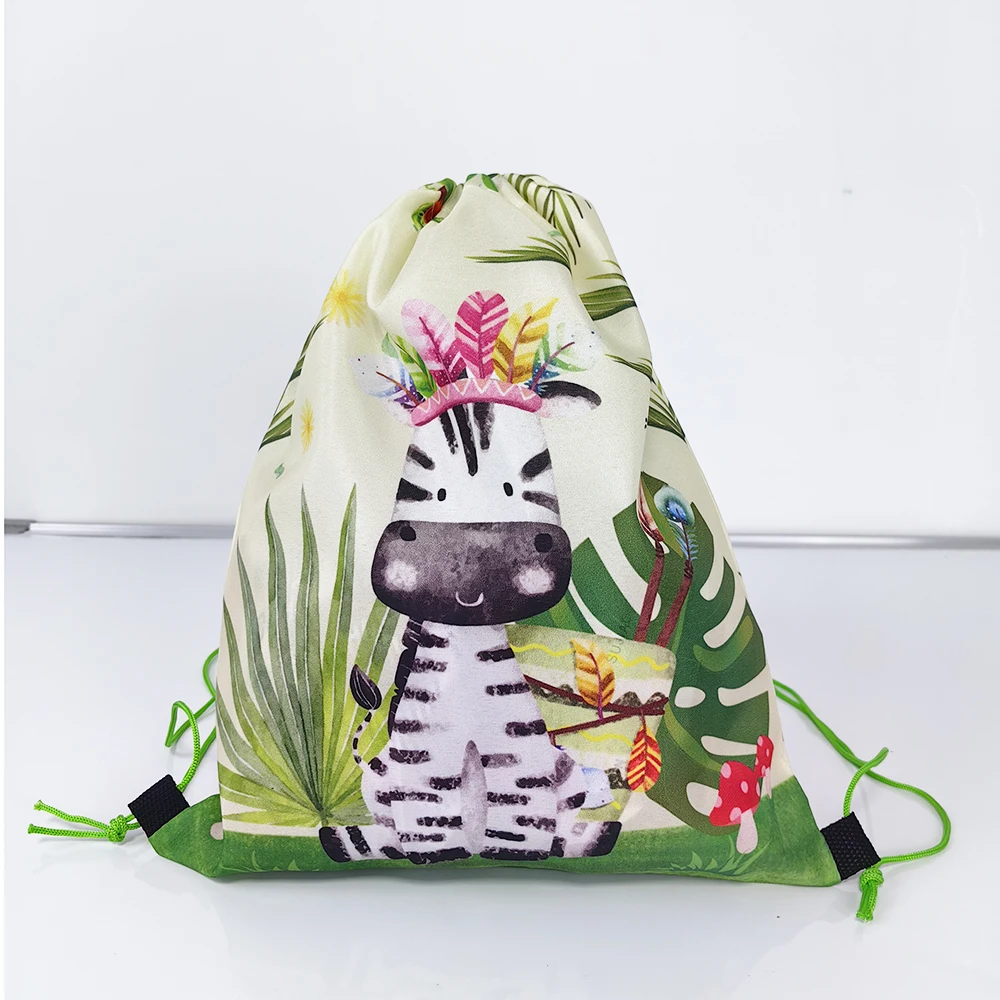 Color: Deep Sapphire, Size: S - 6/12//24/30pcs Jungle Animal Drawstring Bags Jungle Wild Animals Party Favors Kids Jungle Animals Birthday Party Supplies