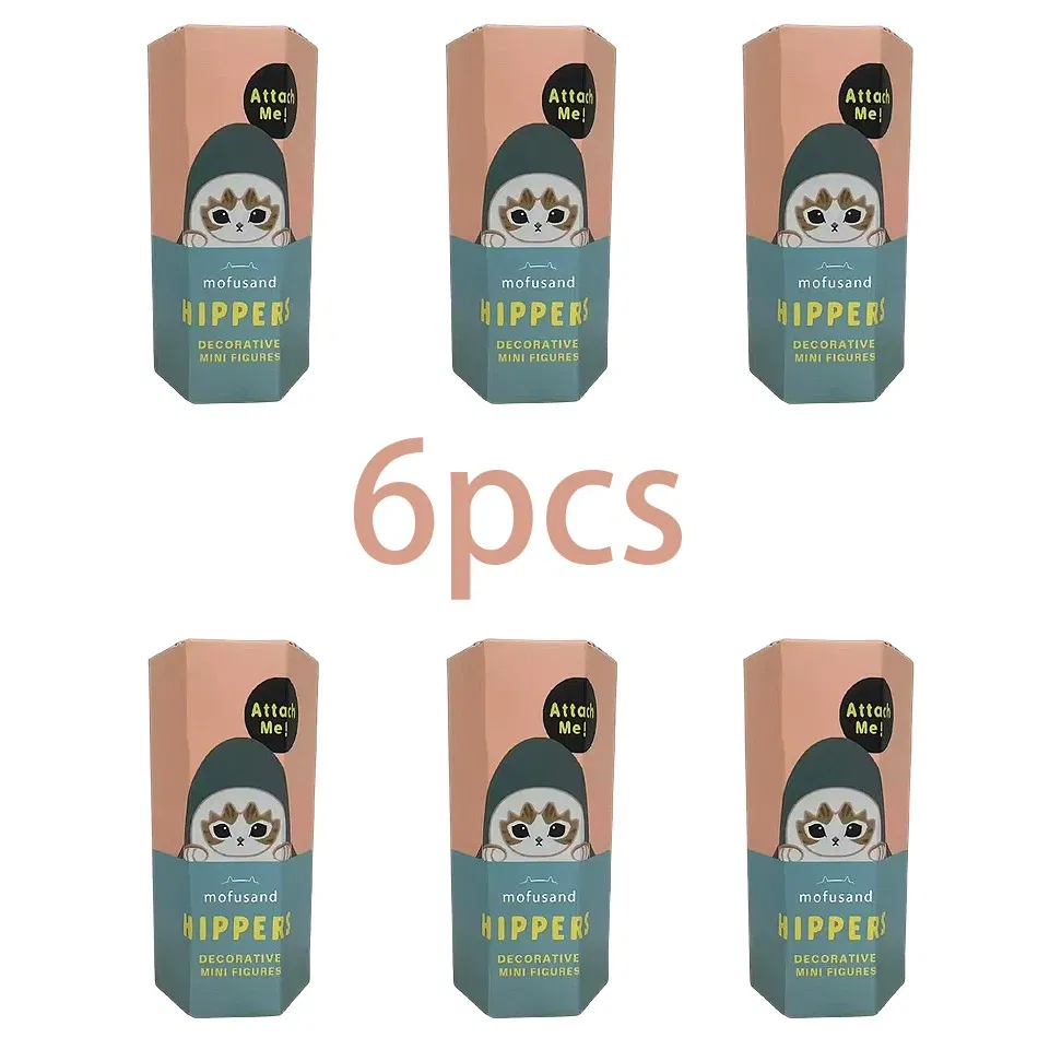 Color: Gold - New Sonny Angel & Mofusand Blind Box Hippers Mini Figure Shark Cat Action Figure Toys For Fans Children Christmas Gift