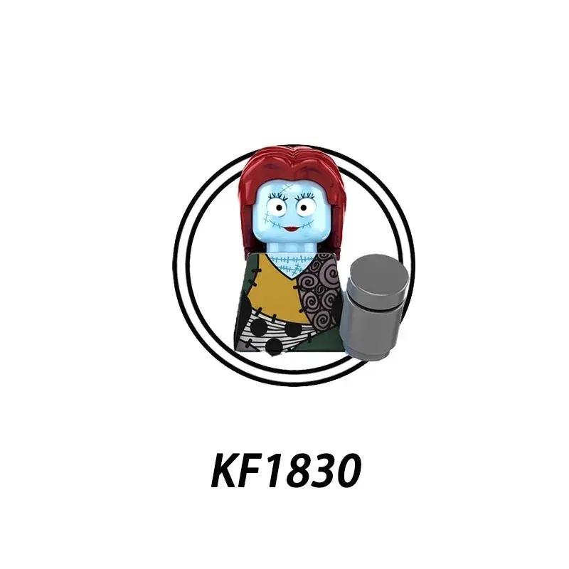 Color: Silver - 2025 Building Blocks KF6173 KF6175 KF6176 Halloween Horror Jason Sally Leather Face Jack Character Figures Bricks Children Toys