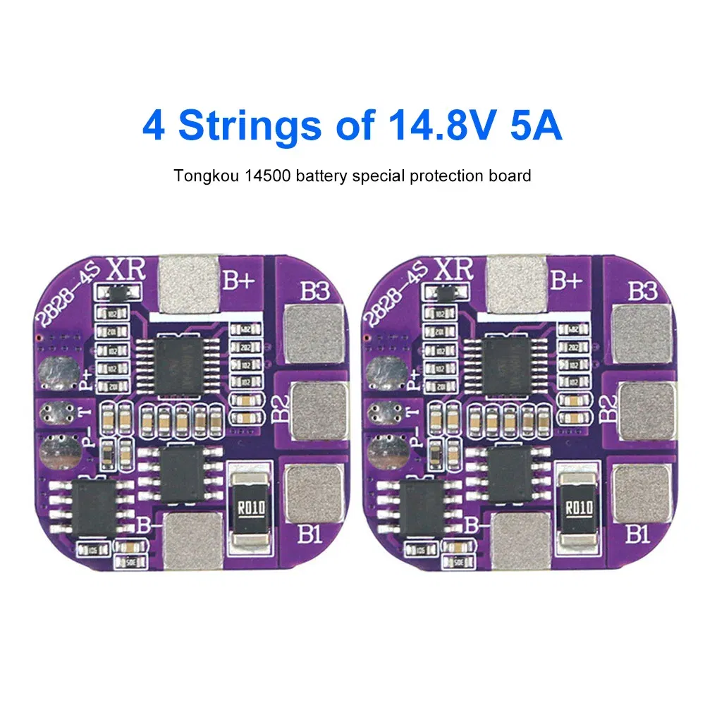 Ships From: CHINA - 4S 5A 14500 Battery Packs Charge Board BMS 14.8V Common Port Overcharge/Overdischarge/Short Circuit Protection