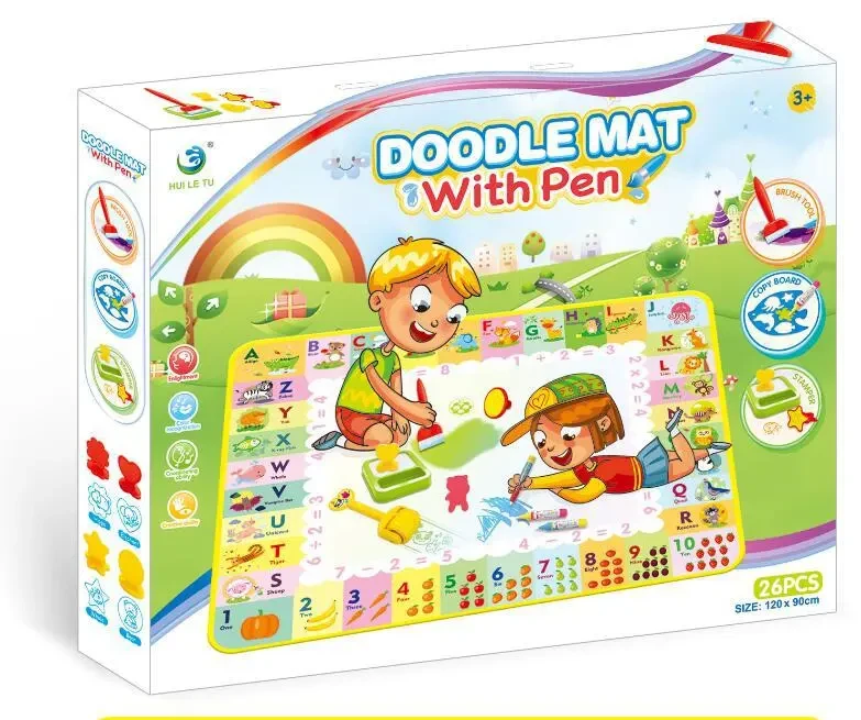 🎁4th Anniversary Sale-70% OFF- Water Doodle Mat Mess Free Learning Toy Mat ,Aqua Infinity Canvas On Cozy Home