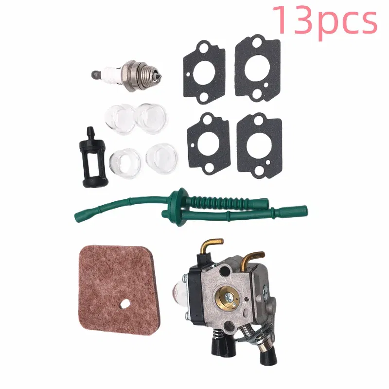 Color: Yellow - Carburetor Trimmer Kit For Stihl FS 38 45 46 55 55R 55RC 45C 45L 45EZ 55EZ 55C 55T 74 75 76 80 85 310 KM 55 55R HL45 FC55