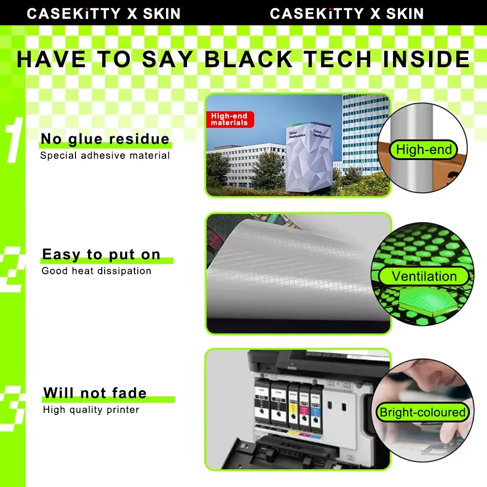 Color: Dark Green, Bundle: Bundle 19 - CASEKiTTY Skin For Galaxy Z Flip 5 Back Film Samsung Z Flip 6 Sticker Flip 4 3 Protective Decal Wrap Back Cover Screen Protector