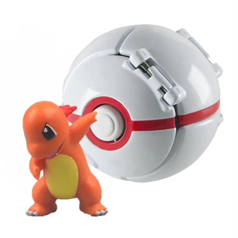 Color: Multicolor - New Pokemon Pokeball Anime Action Figurse Pikachu Squirtle Pocket Monster Variant Pok?©mon Game Elf Ball Model Toys Kids Gift