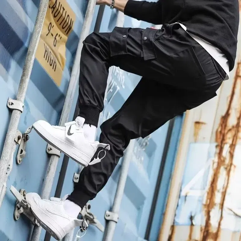 Color: black, Size: XXL - New Men Cargo Tactical Pants Work Combat Multi-pockets Casual Training Trousers Overalls Clothing Joggers Hiking Mens Cargo Pant