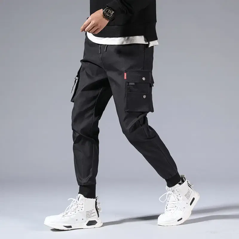 Color: black, Size: XXL - New Men Cargo Tactical Pants Work Combat Multi-pockets Casual Training Trousers Overalls Clothing Joggers Hiking Mens Cargo Pant