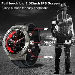 K28H call smart watch 360*360 resolution IPS bluetooth call heart rate blood pressure blood oxygen watch