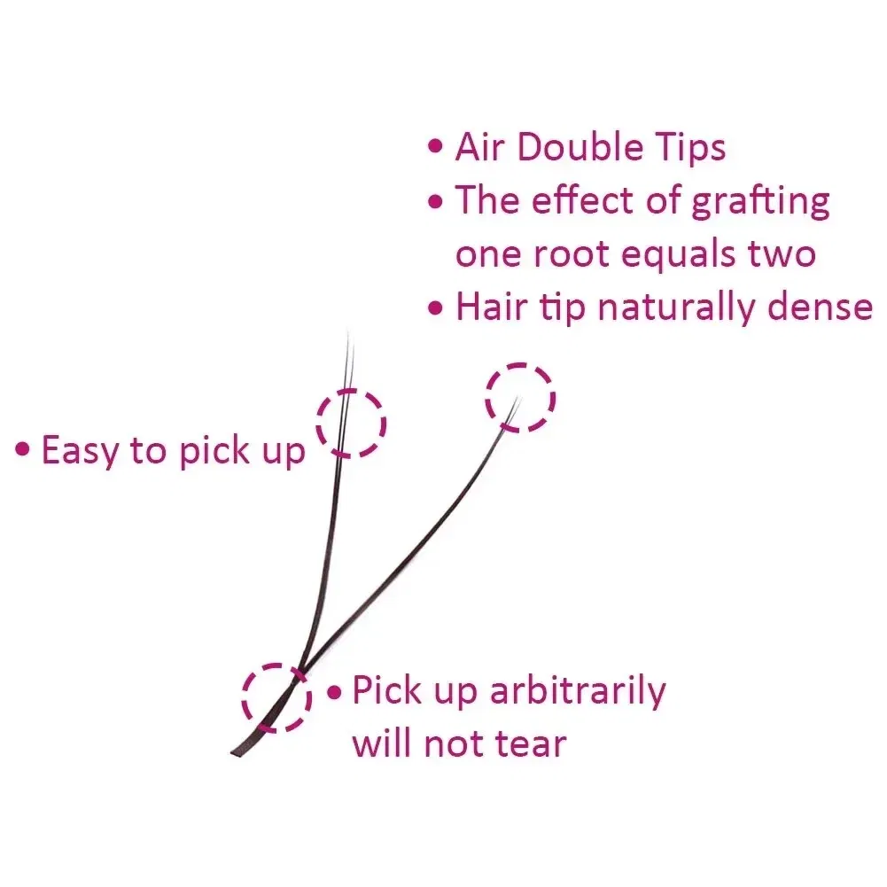 Thickness: 0.07mm, Curl: D, Length: 13mm - FADVAN YY Shape Lashes 2D 0.07 Faux Mink C/D/8-14mm Natural Soft Brazilian Eyelash Premade Volume Fan Lashes Extension