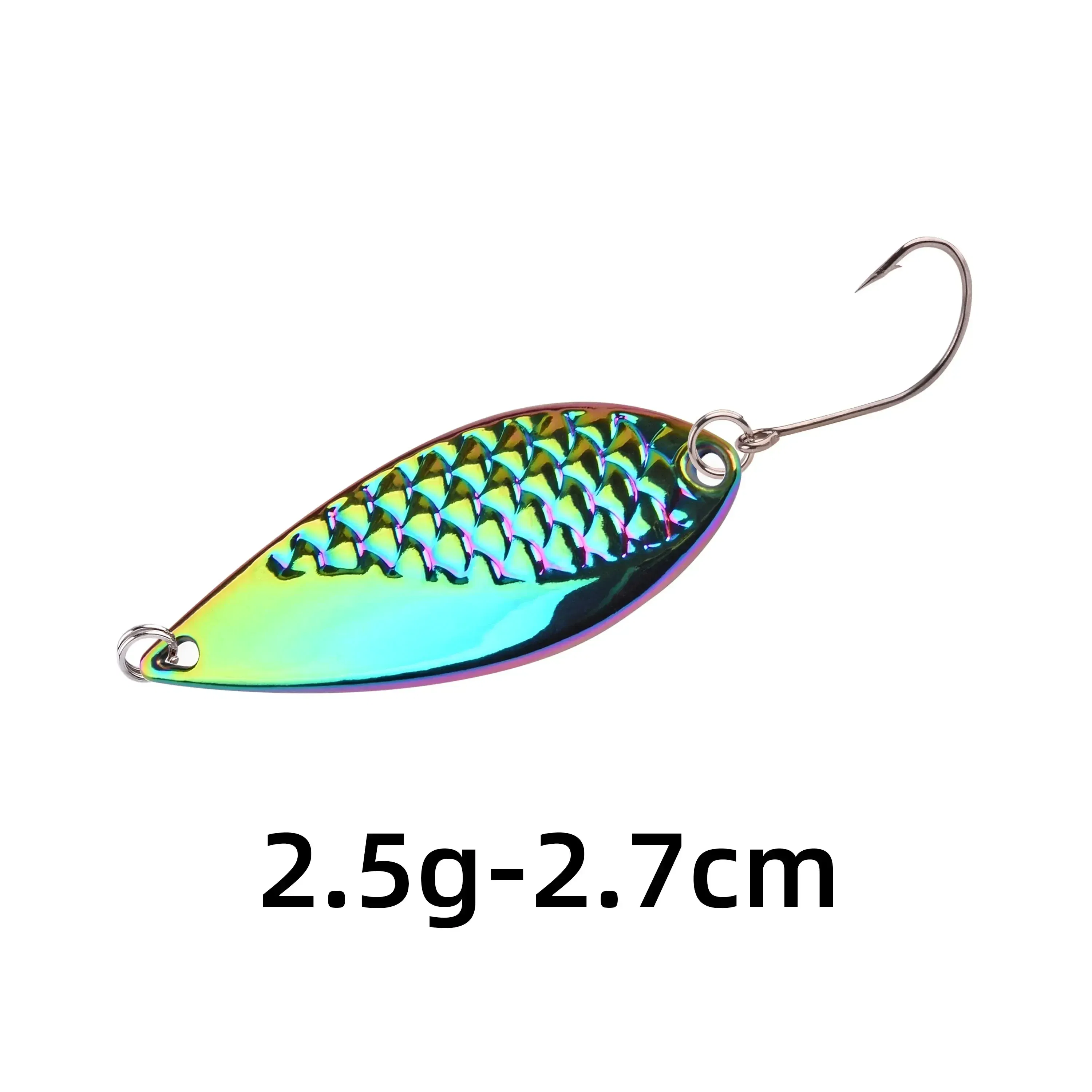 Color: Orange - Metal Spoon Sequin Fishing Lure 2.5g 3.5g 5g 7g 10g 15g 20g Pesca Leech Jig Wobbler Crankbaits for Fly Fishing Hard Baits Lures