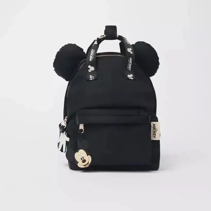Color: Black - New Disney Cartoon shoulder bag Backpack  Baby  Girls Minnie Lovely Schoolbag Kindergarten Kids gift