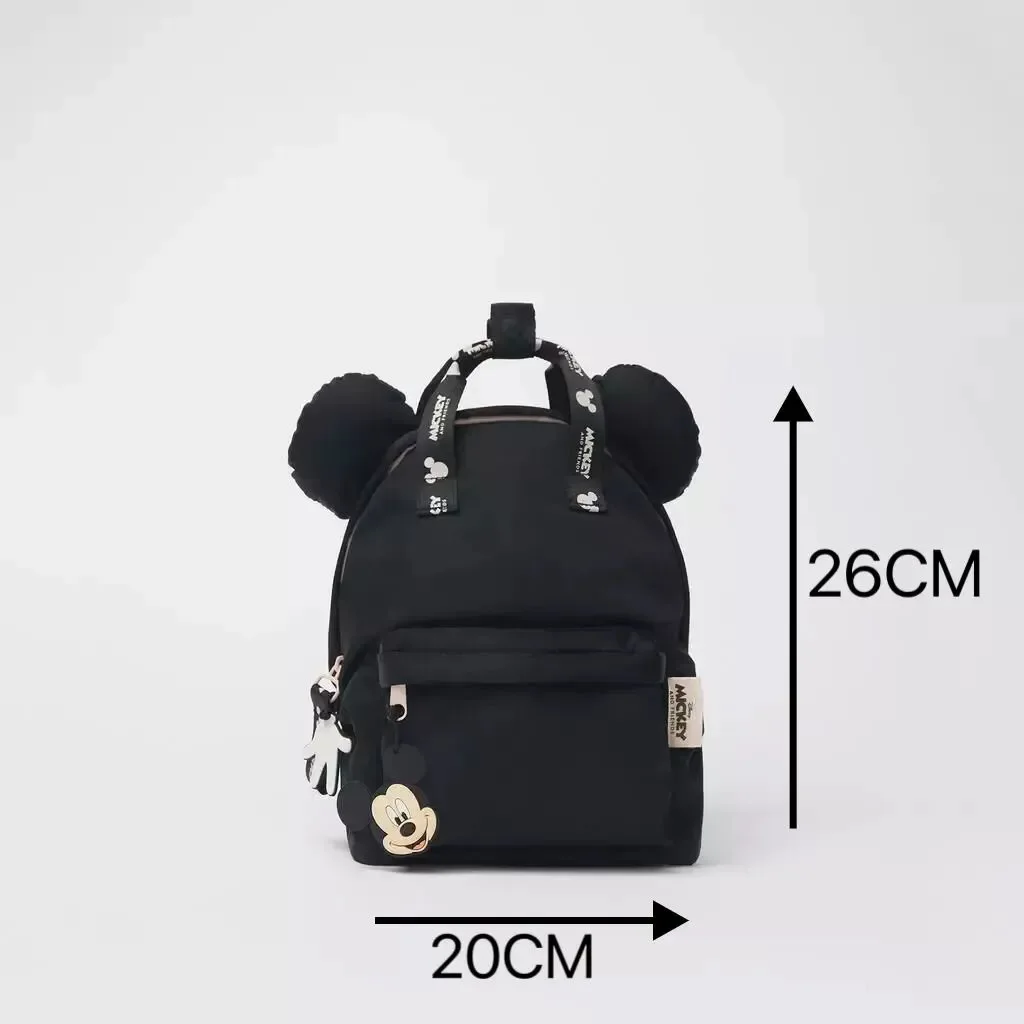 Color: Black - New Disney Cartoon shoulder bag Backpack  Baby  Girls Minnie Lovely Schoolbag Kindergarten Kids gift
