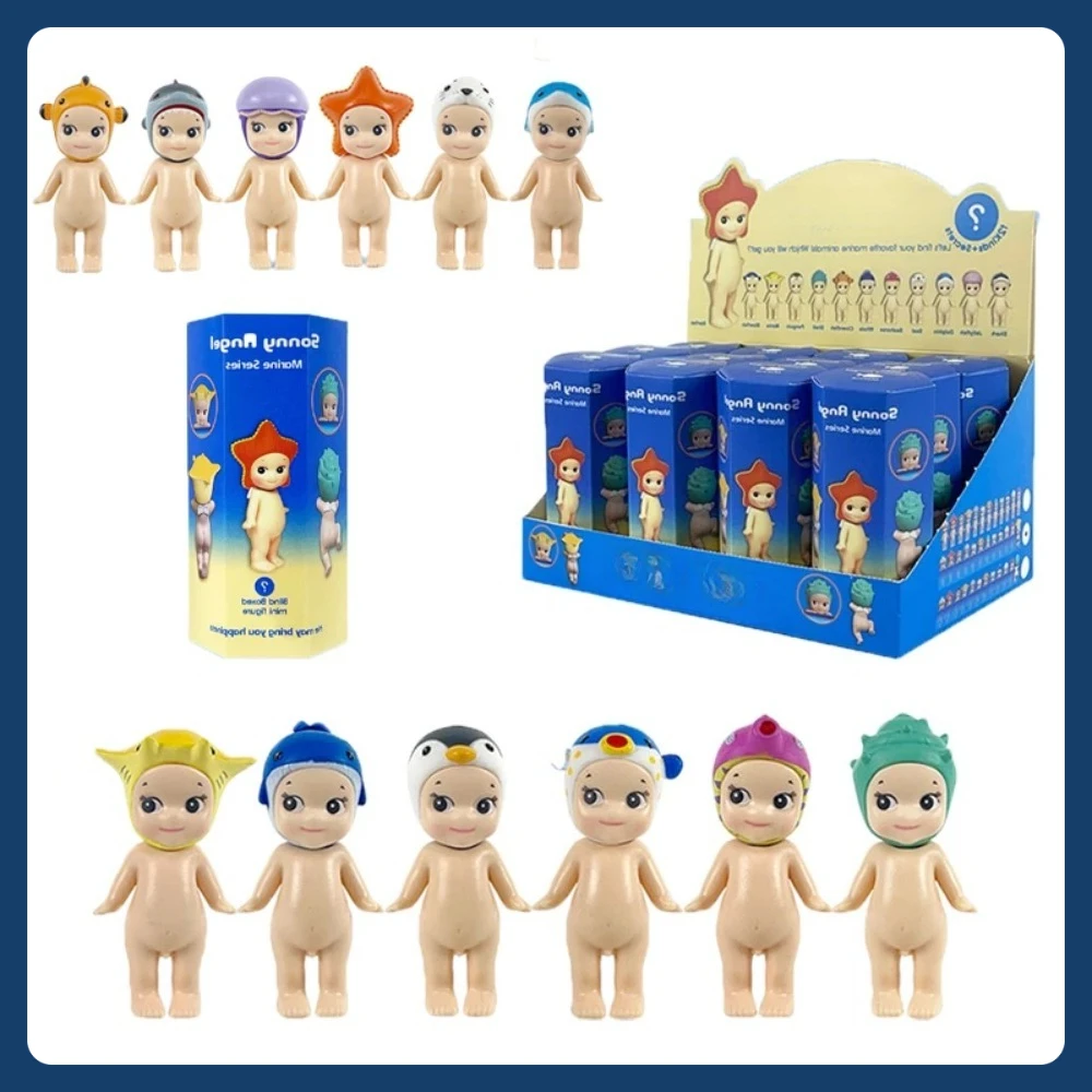 Color: GRAY - 2025 New HOT Blind Box Series Angel Party Ocean Car Decoration Cupid Hand Fashion Doll Birthday Gift Toy miniso