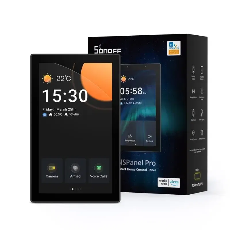 Bundle: Bundle1, Ships From: CHINA - New! NSPanel Pro 120 Type Smart Home Control Panel Smart Thermostst Power Consumption DIY Switch Module Support Sonoff Devices