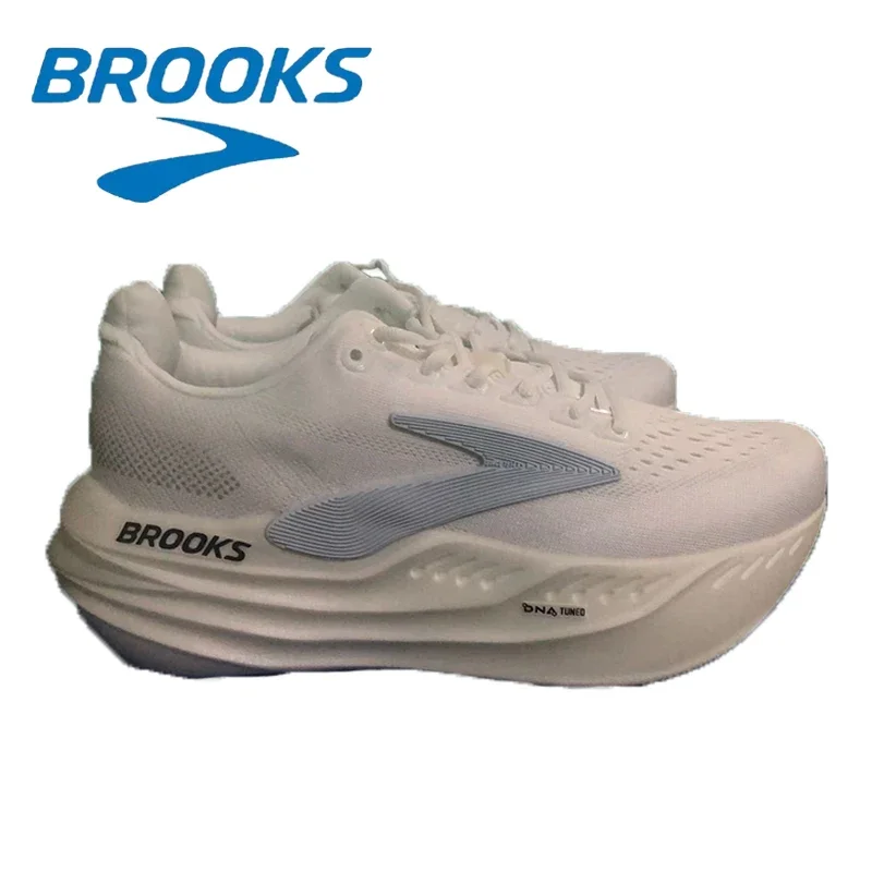 Color: WHITE, Shoe Size: 40 - Brooks Super Glycerin MAX Breathable Running Shoes for Men Air Mesh Design Fashionable Versatile Outdoor Casual Sports Sneakers