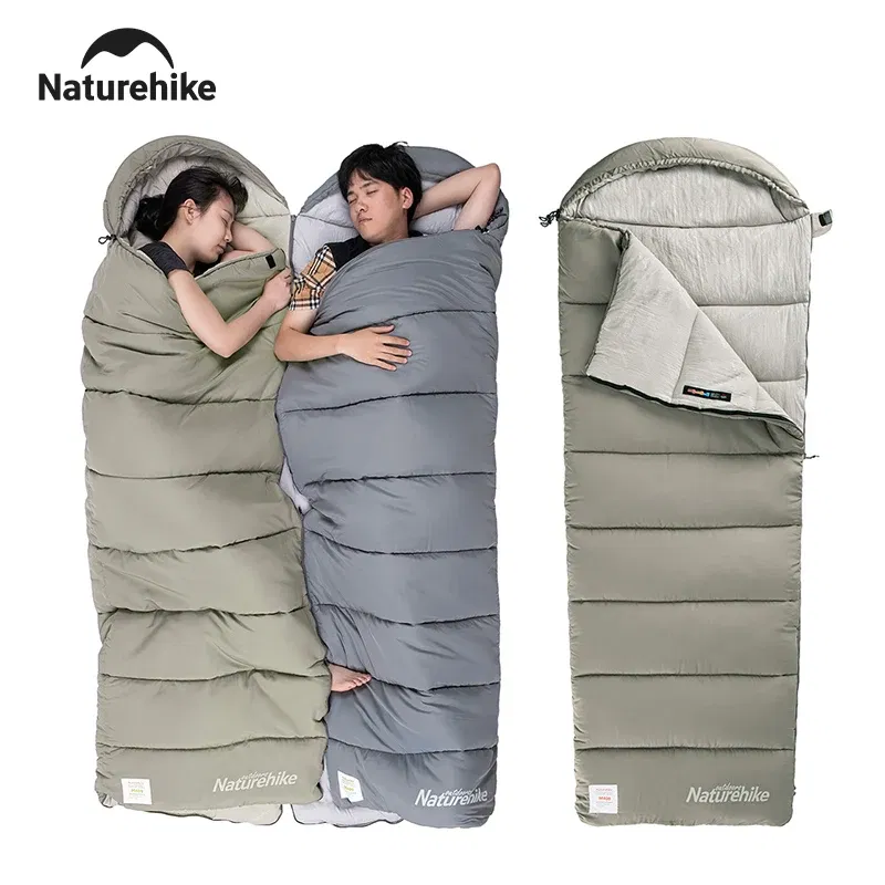 Color: Green, Ships From: CHINA - Naturehike Envelope Backpacking Sleeping Bags Cotton Lightweight Portable Detachable Camping Sleeping Bag for Travel Outdoor