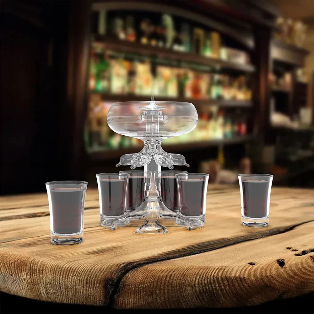 6 Shot Glass Dispenser and Holder