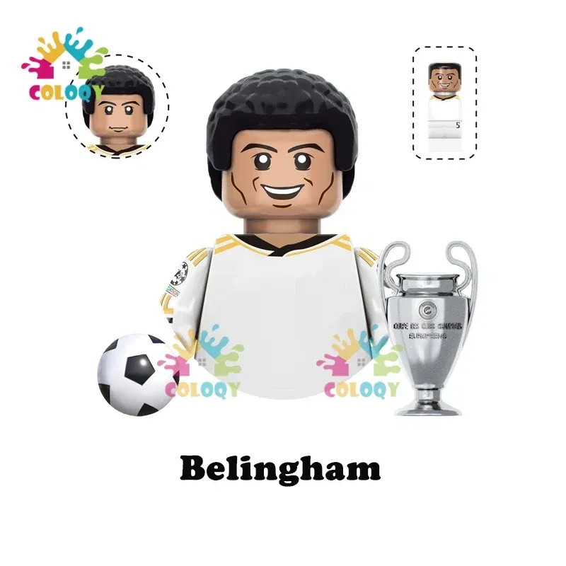 Color: Chocolate, Ships From: CHINA - Kids Toys World Famous Football Stars Building Blocks Sport Player Mini Action Figures Golden Cup Toys For Boys Christmas Gifts