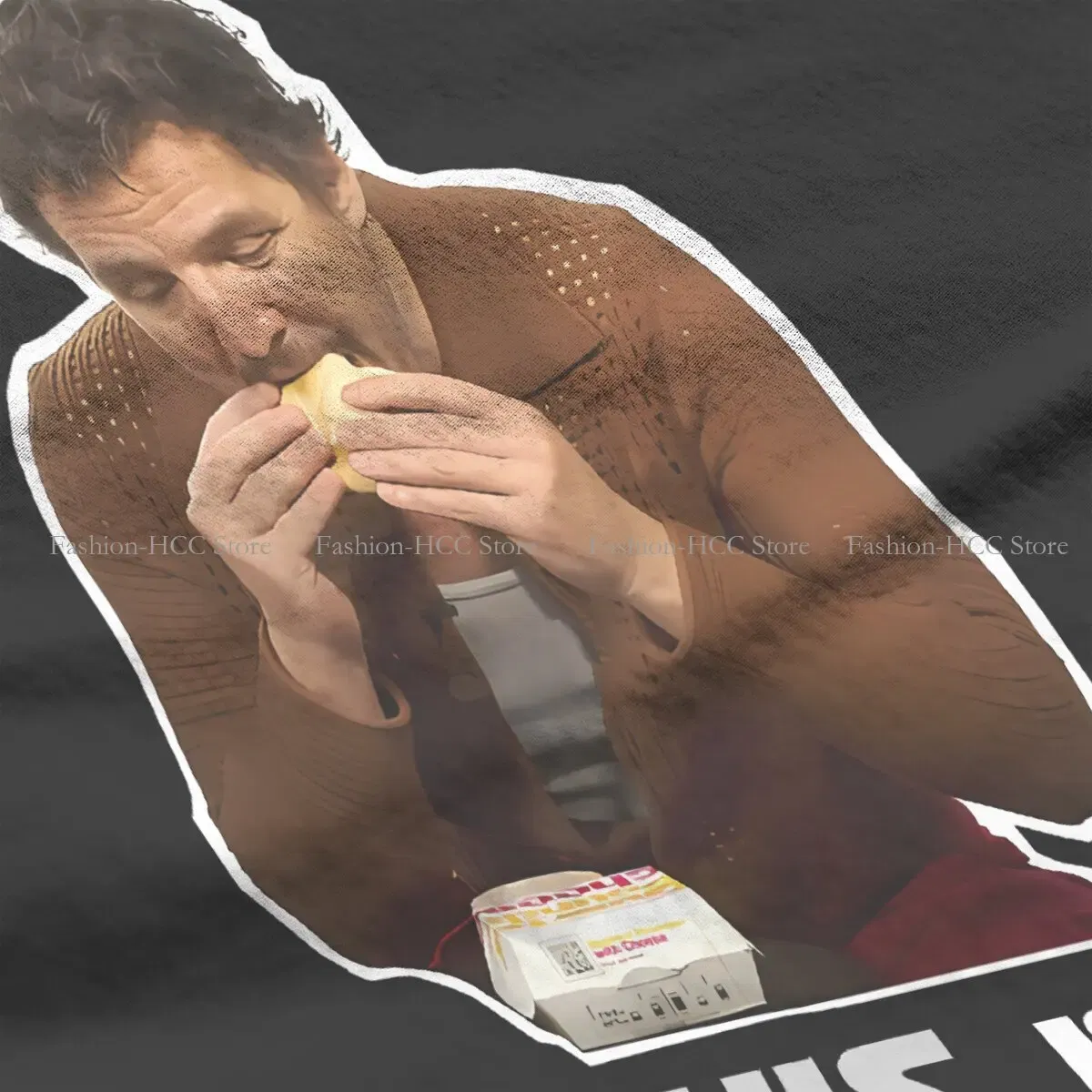 Color: black, Size: XL - This Is The Way Eating Empanada Fashion Polyester TShirts Pedro Pascal American Actors Momen Style Streetwear T Shirt O Neck