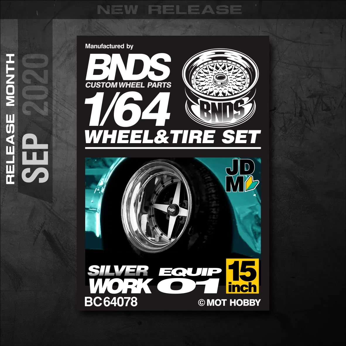 Color: Light Grey - 1/64 Alloy Wheels With Rubber Tires By BNDS Assembly Rims Modified Parts for Model Car Refitted VIP Style No.64053-64088