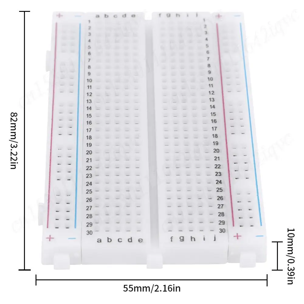 Color: WHEAT, Ships From: CN - 1-10Pc 400 Tie Points Solderless PCB Breadboard Spliceable Universal MB102 Breadboard DIY Bread Board for Experiment Test Robot