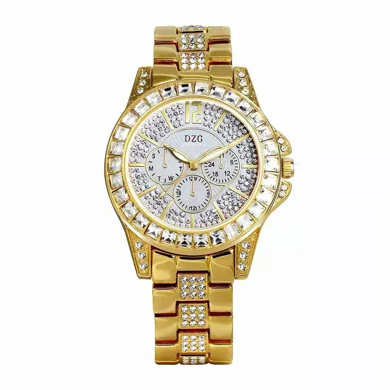 Color: Rose - Fashion Women Watch with Diamond Watch Ladies Top Luxury Brand Ladies Casual Women's Bracelet Crystal Watches Relogio Feminino